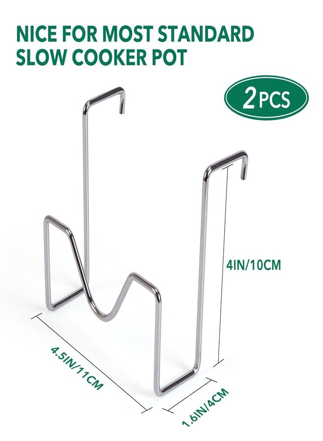 CTTZCKJ Crock Pot Lid Holder,Stainless Steel Crockpot Lid Holder Attachment,Crockpot Cover Holder,Slow Cooker Lid Holder,Lid Hanger For Crock Pot while Cooking - Image 2